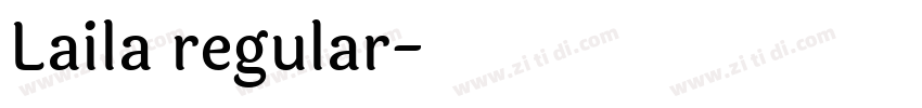 Laila regular字体转换